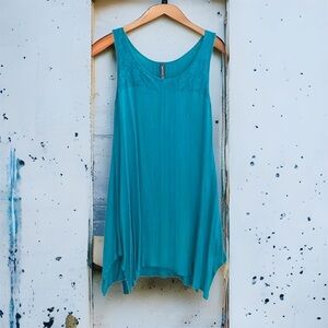 Gently used teal mini dress